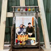 تابلو فرش چهره روی دار قالی