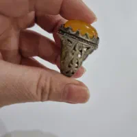 انگشتر عقیق و شرف شمس نقره