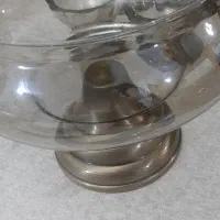 ظرف و شمعدان شامپاینی برنزی و شکلات خوری گوزن.|ظروف سرو و پذیرایی|صدرا-فارس, فاز ۱|دیوار