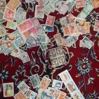 تمبر خارجی و ایرانی قدیمی و کلکسیونی تعداد۳۸۰ عدد