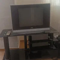 تلویزیون jvc  همراه میز تلویزیون