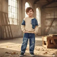 ست بلوز شلوار لی پسرانه