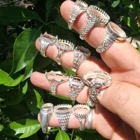 رکاب خالی نقره ۹۲۵ ساچمه
