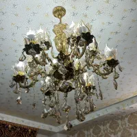 لوستر برنز ۶ شاخه ۱۲ شعله( دوعدد)