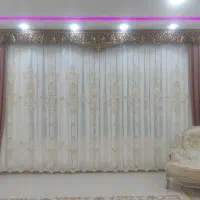 پرده زیبا با آستر و لاشه و کتیبه|پرده، رانر، رومیزی|ایوان, |دیوار