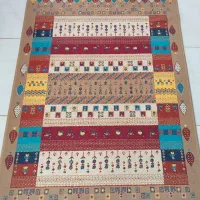 قالیچه سایز ۱ در ۱ونیم به همراه پادری