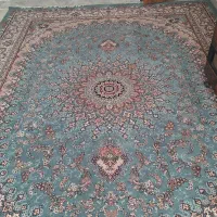 فرش ۳ در ۴ فیروزه‌ای