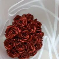 دسته گل روبانی باکس|گل مصنوعی|اسلام‌شهر, شهرک قائمیه|دیوار