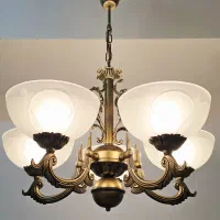 ۱ جفت لوستر ۵ شاخه کلاسیک و مجلل (۲عدد)|لوستر و چراغ آویز|تهران, اقدسیه|دیوار