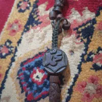 تسبیح هسته زیتون،کنده کاری، طرح شامقصود