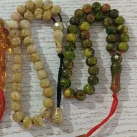 تسبیح کهربا تراش استاد نظیر ۱۲ میل