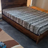 تخت دونفر کامل چوب
