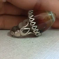 انگشتر نقره سه پوست کله قندی