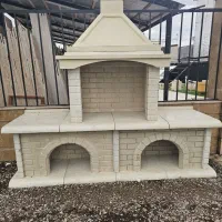 باربیکیو بزرگ ساخته از سنگ مصنوعی درچندتنوع متفاوت