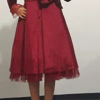 پیراهن مخمل مجلسی و همجاپوش.