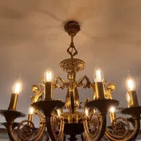 لوستر انتیک برنجی