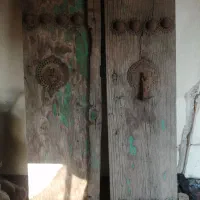 درب چوبی قدیمی دو لنگه 150 ساله|کلکسیون اشیاء عتیقه|چهاردانگه (تهران), |دیوار