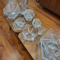 ظروف کریستال ۴۴پارچه اصل چک در حد نو