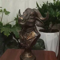 مجسمه‌بز کوهی (سفالی)