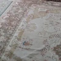 فرش ۱۲متری کرم گل برجسته