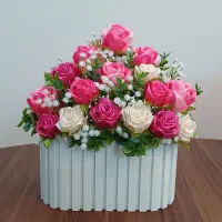 باکس خیلی زیبای گل مصنوعی