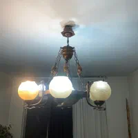 2عدد لوستر جنس چوپ ۳ شاخه و ۶ شاخه