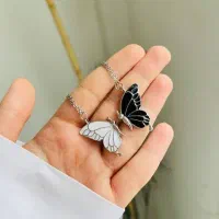 ست گردنبند پینترستی پروانه دوستی