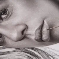 تابلو  نقاشی سیاه قلم کار دست فقط ۷۰۰