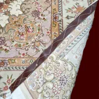 فرش دستباف ابریشمی ۴۰ رج|فرش|خوی, |دیوار