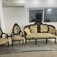 مبل سلطنتی ۹نفره|مبلمان خانگی و میز عسلی|قائم‌شهر, |دیوار