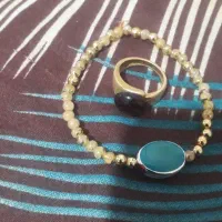 انگشتر طلا روس نگین دارو دستبند