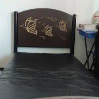 تخت یک نفره با تشک|تخت و سرویس خواب|مرودشت, دولت آباد|دیوار