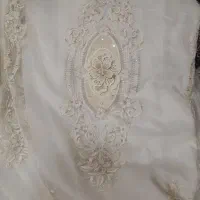 پرده حریر ترک ،گل قابی ،همراه آستر|پرده، رانر، رومیزی|لردگان, |دیوار