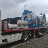 دیگ بخار با اجزای کلیدی