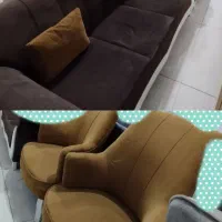 مبل هفت نفره بدون هیچ عیبی در حد نو