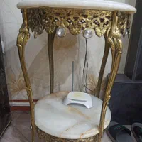 میز برنز سنگی دو طبقه