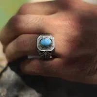 انگشتر فیروزه خاص نقره