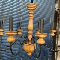 لوستر روستیک/لوستر چوبی/اویز/اقتصادی/تولیدی لوستر|لوستر و چراغ آویز|تهران, والفجر (افسریه)|دیوار