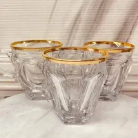 نیم‌لیوان لب طلا آمور 6عددی