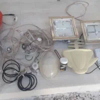 وسایل برق آنتن  سرلامپ المپی  سیم کابل نور پردازی