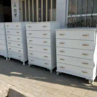 یک جفت دراور شش طبقه سفید مناسب جهزیه