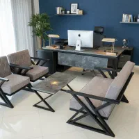 لوازم اداری دفتری میز صندلی تجهیز دفتر نیم ست لابی