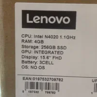 لپ‌تاپ Lenovo نقره‌ای تمیز و سالم