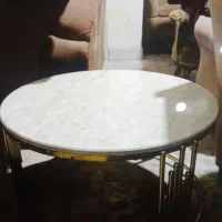 میز جلو مبلی پایه استیل طلایی|مبلمان خانگی و میز عسلی|گنبد کاووس, |دیوار