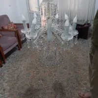 لوستر کریستال  ایتالیایی و دو عدد دیوار کوب
