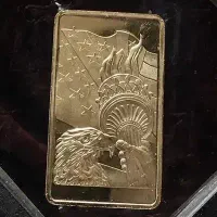 قاب و نگهدارنده رومیزی سکه به همراه ۲ عدد سکه
