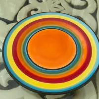 پیش دستی رنگین کمان سرامیکی