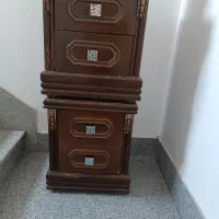 یک جفت پاتختی چوبی سفارشی|تخت و سرویس خواب|مشهد, امیریه|دیوار