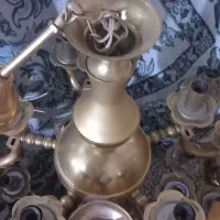 خرید و فروش لوستر آبکاری طلایی شمعدان