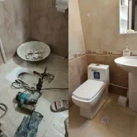 توالت فرنگی.تبدیل ایرانی به فرنگی.شیرالات.تاسیسات